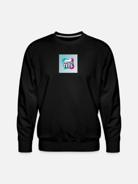 Unique Tees Bold Logo - Men's Premium Sweatshirt - black