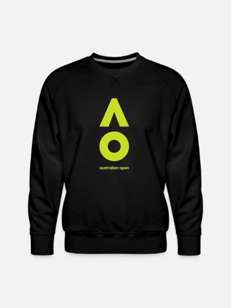 Australian Open Logo - Men's Premium Sweatshirt - black