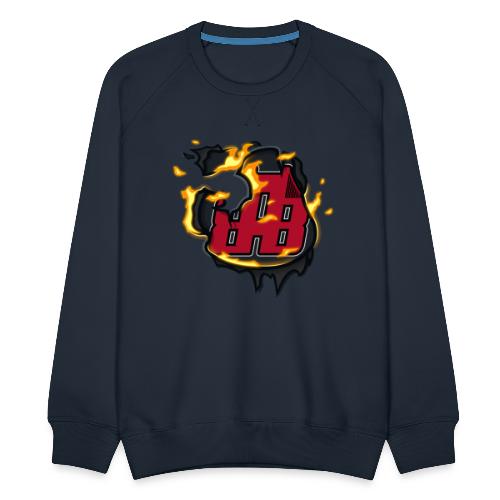 BAB Logo on FIRE! - Men's Premium Sweatshirt
