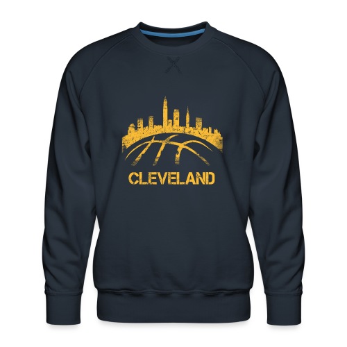 Cleveland Basketball Skyline - Men's Premium Sweatshirt