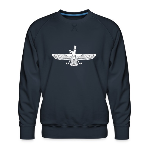 Faravahar Withe - Men's Premium Sweatshirt