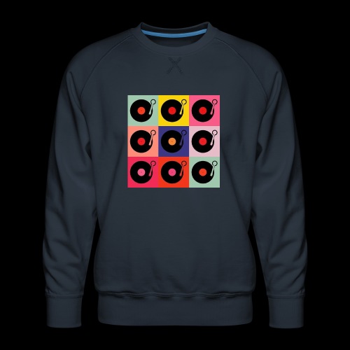 Records in the Fashion of Warhol - Men's Premium Sweatshirt