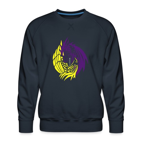 NG Ryu Club Emblem vector graphics - Men's Premium Sweatshirt