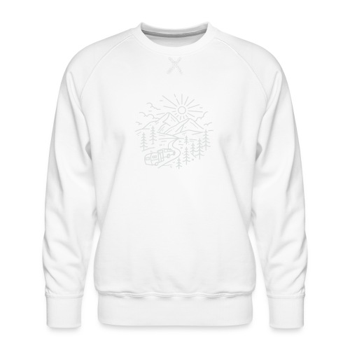 LWRoad White Logo - Men's Premium Sweatshirt