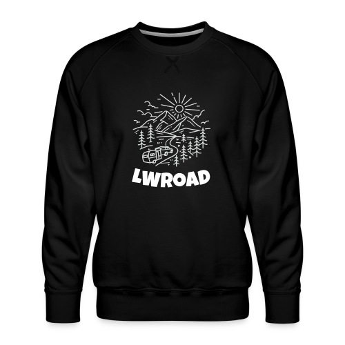 LWRoad White Logo - Men's Premium Sweatshirt