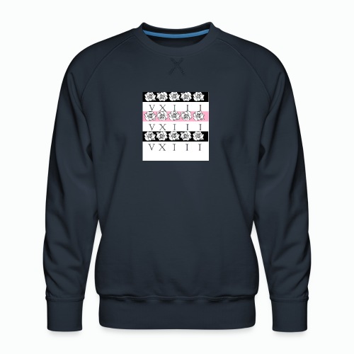 rose tri print - Men's Premium Sweatshirt
