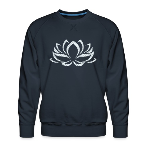 Silver Lotus Flower - Men's Premium Sweatshirt