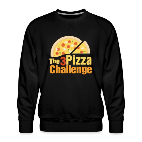 The 3 Pizza Challenge | Indiana Dunes - Men's Premium Sweatshirt