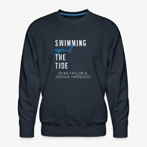 SATT Title Block - White - Men's Premium Sweatshirt
