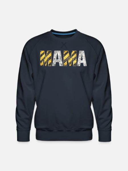 Industrial Hazard Mama Letters - Men's Premium Sweatshirt - navy