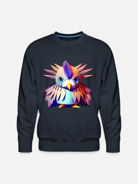 Polygon Vogel - Men's Premium Sweatshirt - navy