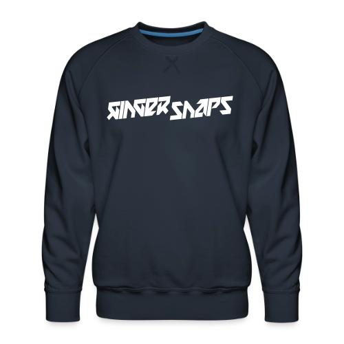 Ginger Snap5 logo (one line white) - Men's Premium Sweatshirt