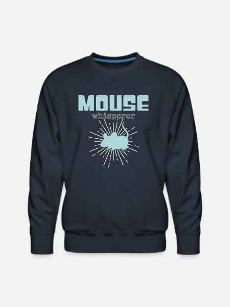 mouse whisperer - Men's Premium Sweatshirt - navy