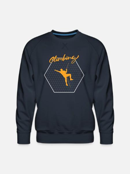 climbing - Men's Premium Sweatshirt - navy