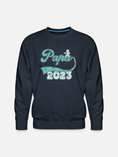 papa 2023 - Men's Premium Sweatshirt - navy
