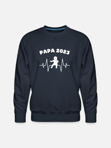 papa 2023 - Men's Premium Sweatshirt - navy