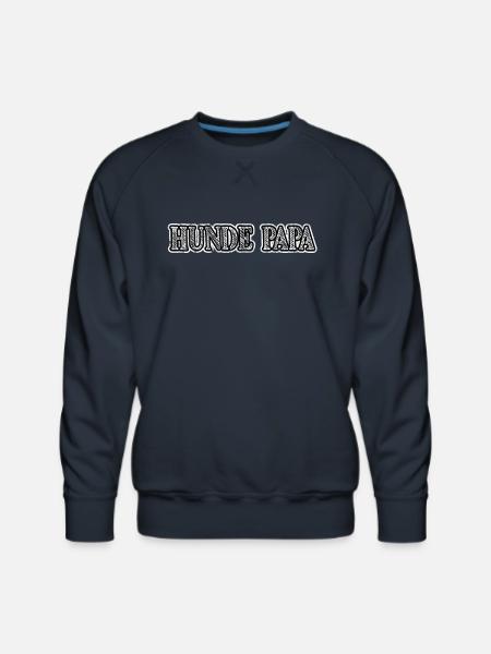 hunde papa - Men's Premium Sweatshirt - navy