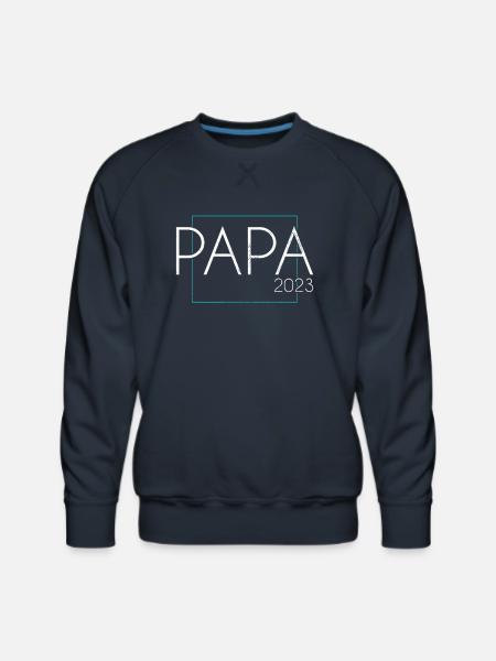 papa 2023 - Men's Premium Sweatshirt - navy