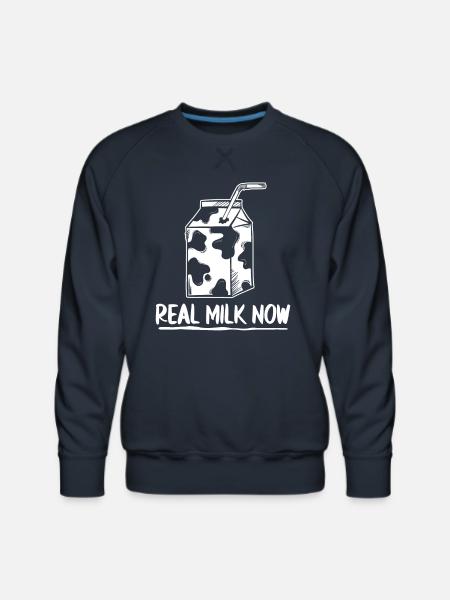 Milk Carton Milk Truck - Men's Premium Sweatshirt - navy