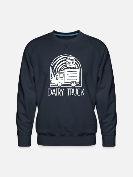 Milk Milk Truck - Men's Premium Sweatshirt - navy