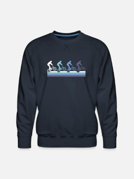 BMX Action - Men's Premium Sweatshirt - navy