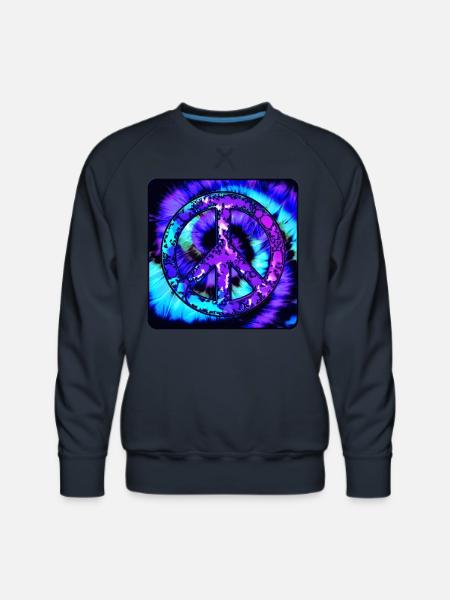 Peace - Men's Premium Sweatshirt - navy