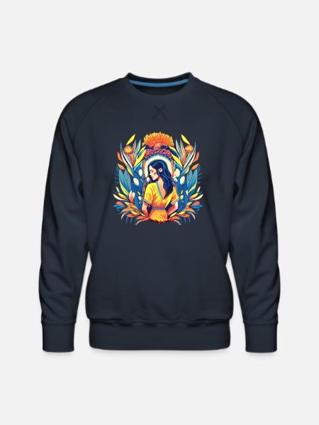 Sunrise Serenity - Men's Premium Sweatshirt - navy