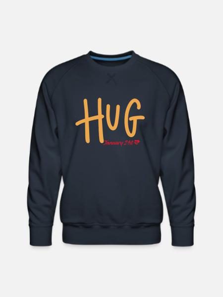 Hug, January 21st - Men's Premium Sweatshirt - navy