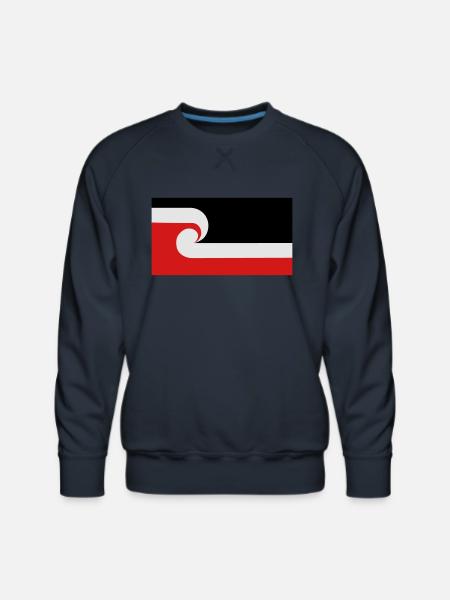 Maori Flag - Men's Premium Sweatshirt - navy