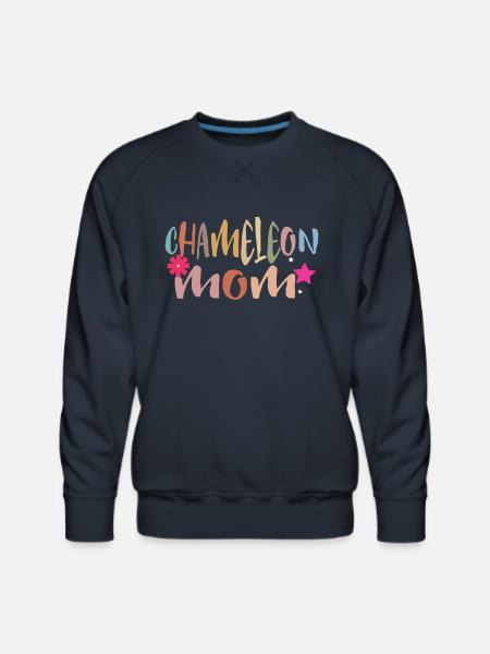 Chameleon Mom - Men's Premium Sweatshirt - navy