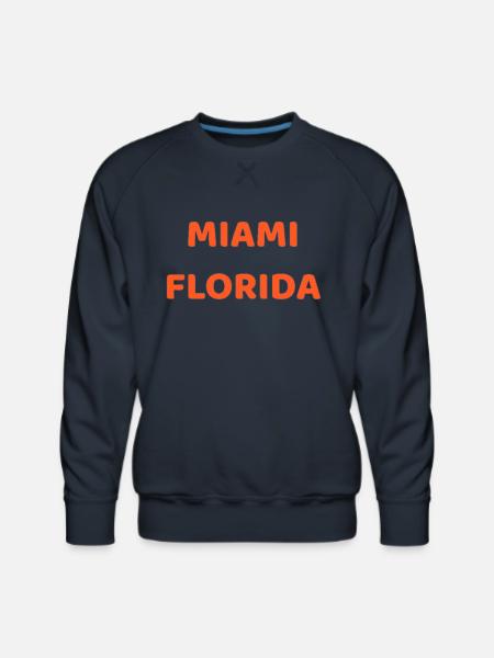 Miami Florida - Men's Premium Sweatshirt - navy