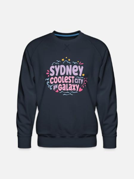 Sydney Coolest Galaxy - Men's Premium Sweatshirt - navy