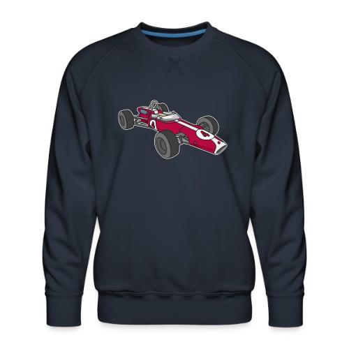Red racing car, racecar, sportscar - Men's Premium Sweatshirt
