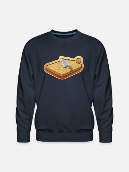 cutting board - Men's Premium Sweatshirt - navy