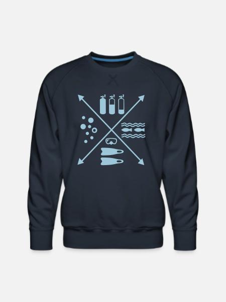 Scuba Diving - Men's Premium Sweatshirt - navy