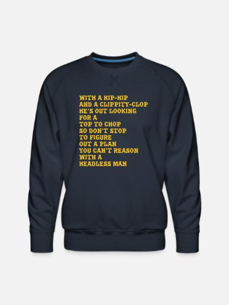 The Headless Horseman - Men's Premium Sweatshirt - navy
