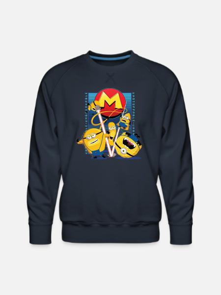 Minions Mega Minions With Super Powers - Men's Premium Sweatshirt - navy