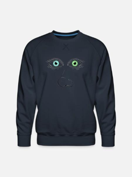 Beautiful Face - Men's Premium Sweatshirt - navy