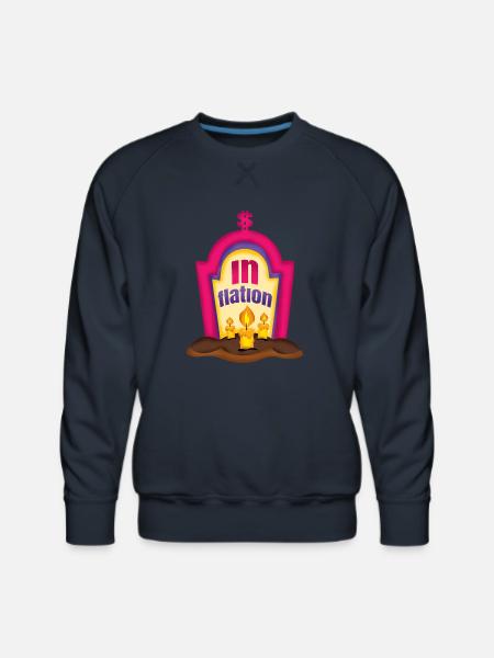 Halloween inflation grave - Men's Premium Sweatshirt - navy