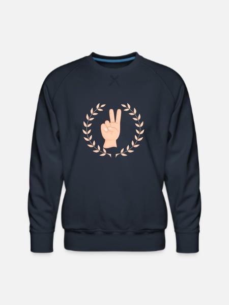 Peace - Men's Premium Sweatshirt - navy