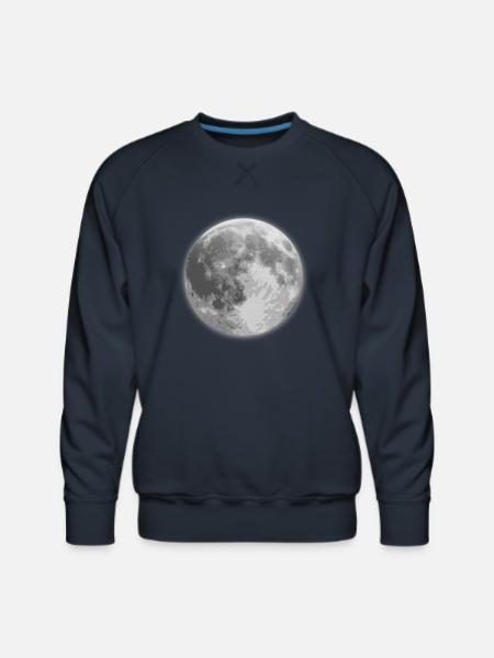 Lune - Mollton ras-du-cou Premium Homme - marine