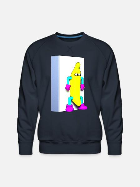 Just a Banana - Men's Premium Sweatshirt - navy