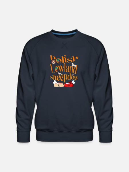 Polish lowland sheepdog - Men's Premium Sweatshirt - navy
