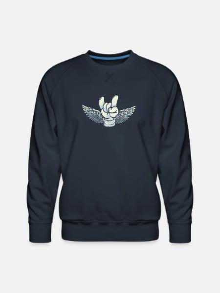 Electric Guitar - Men's Premium Sweatshirt - navy