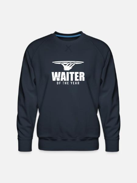 Waiter Waitress Service - Men's Premium Sweatshirt - navy