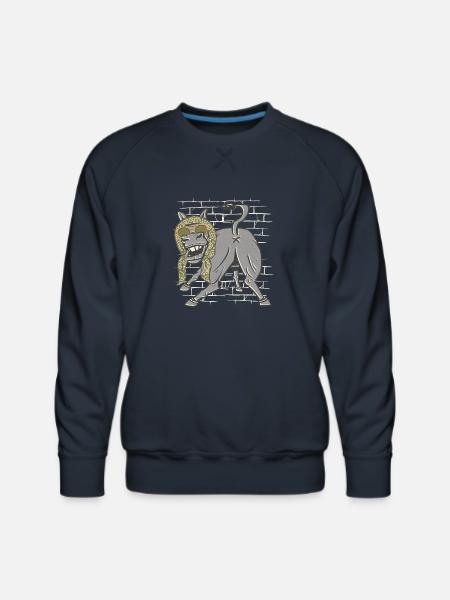 Donkey Mule Scarf Sunglasses - Men's Premium Sweatshirt - navy