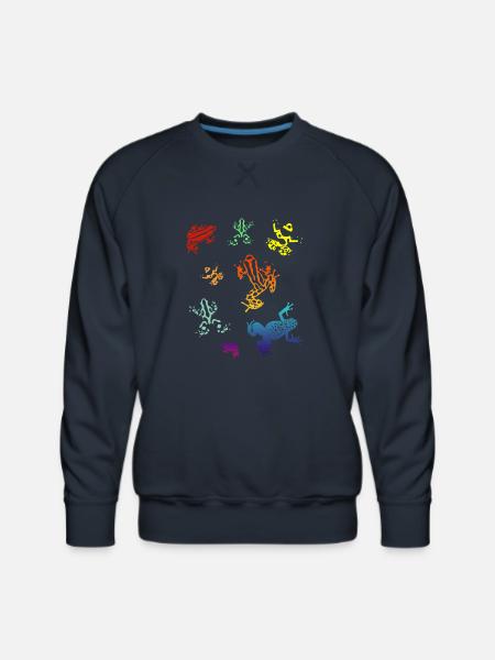 Poison Dart Frogs - Men's Premium Sweatshirt - navy