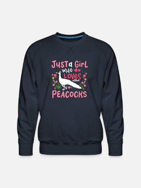 Peacocks Peacock Lover - Men's Premium Sweatshirt - navy