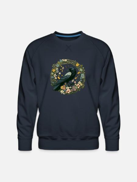 Raven - Men's Premium Sweatshirt - navy