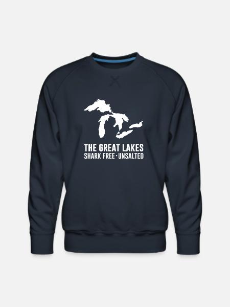 The Great Lakes - Men's Premium Sweatshirt - navy